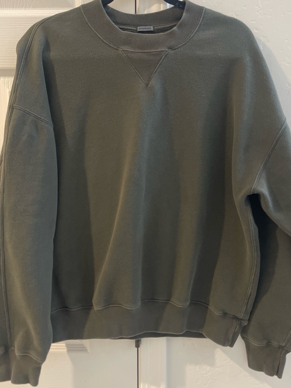 Abercrombie & Fitch Olive Green Crewneck Sweatshirt